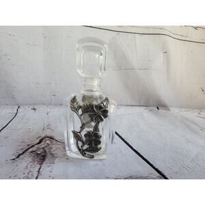 Cristal Perfum Bottles by VGA Made in France Refillable Bottles With Flowers